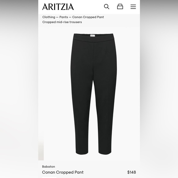 Babaton - Black Linen Conan Capris - US 0 - Picture 4 of 13